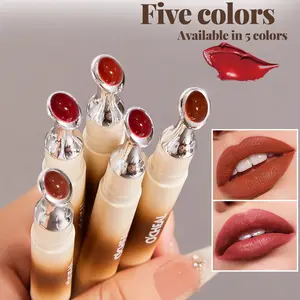Rotating Lipstick with 24 Hour Long-Lasting Moisturizing Formula, Waterproof and Sweatproof Glossy Lip Gloss Balm for Girls, Daily and Holiday Makeup Lip Color