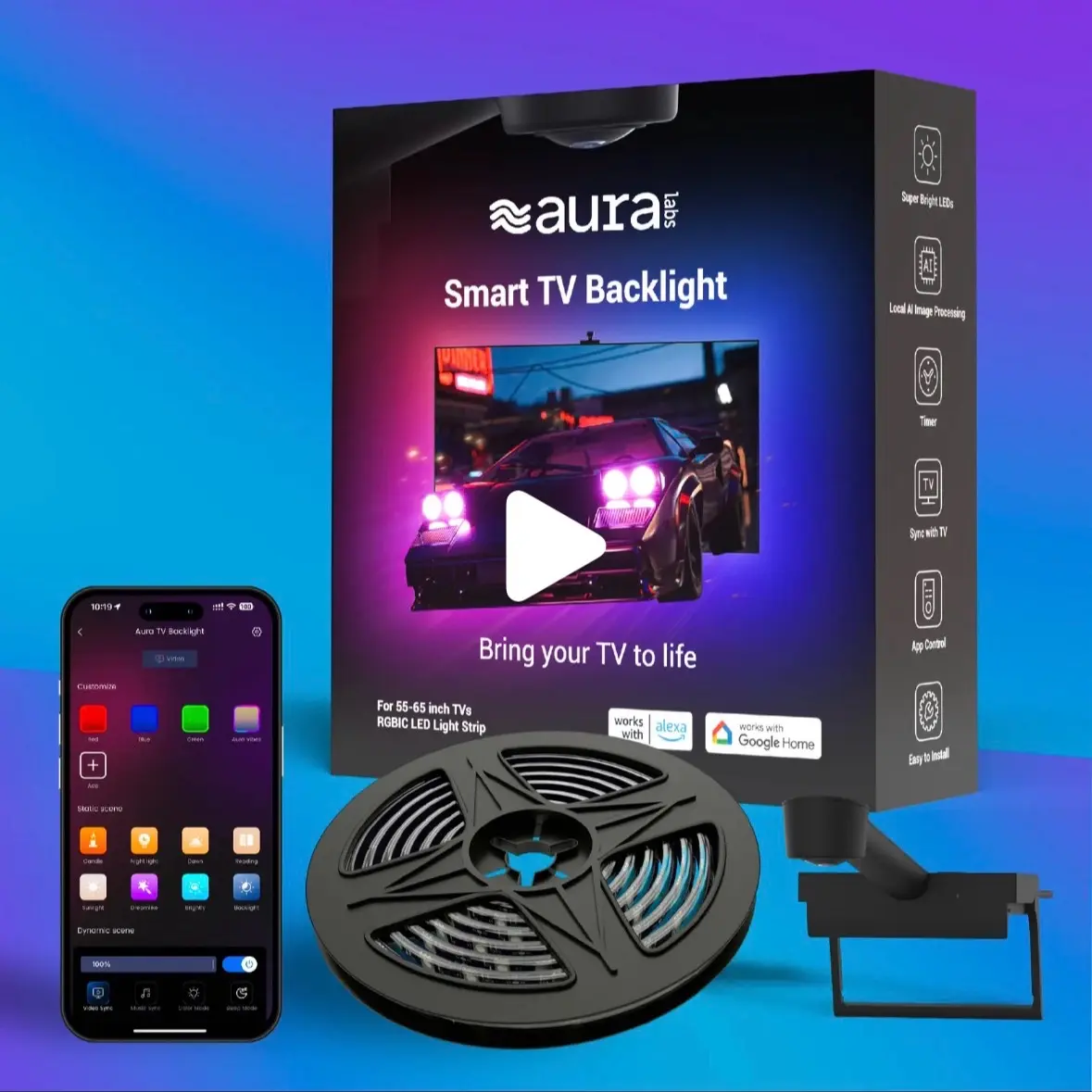 ViviLights Aura Smart TV Lights - Enhance Your Home Entertainment Experience