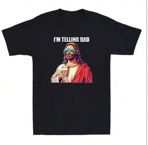 Funny Meme Parody Character Graphic T-Shirt Retro Streetwear Tee 100% Pure Cotton Comfortable Breathable Men's T-Shirt S to 4XL Cotton Printed Round Neck T-Shirt