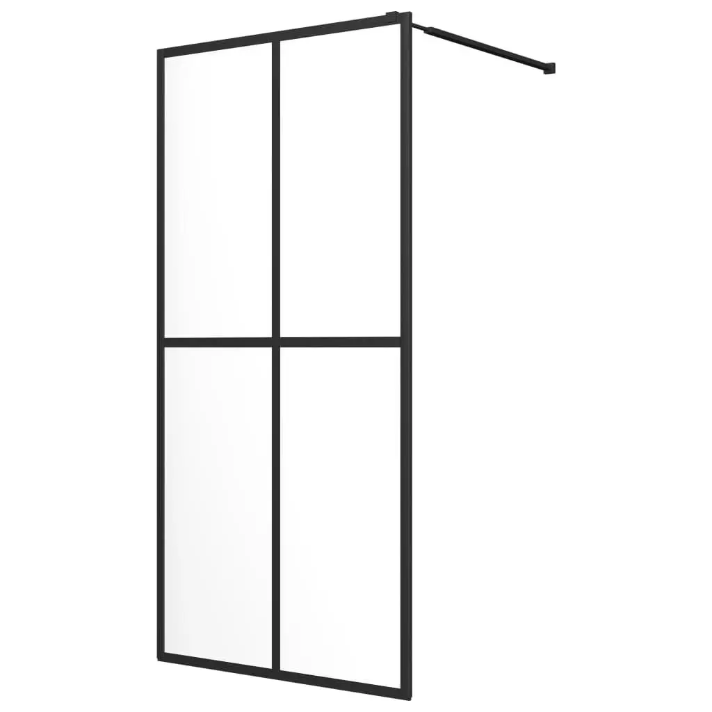 vidaXL Walk-in Shower Enclosure Bathroom Wall Panel Screen Tempered Glass 3000829