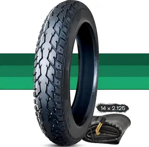 14 x 2.125 Electric  Tire (not Solid) 14x2.125 Pneumatic Tire for Ebike 14x2.125/57-254 Folding Electric  Tire with Anti-Skid Tread and Thickened Design