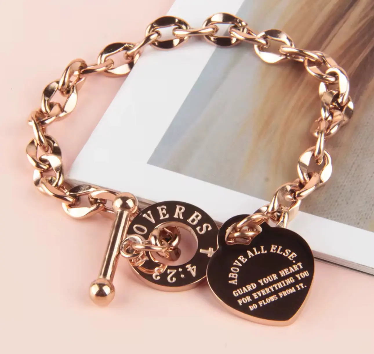 Proverbs 4:23 Bracelet - Christian Bracelet - Christian Apparel (A:1-3)