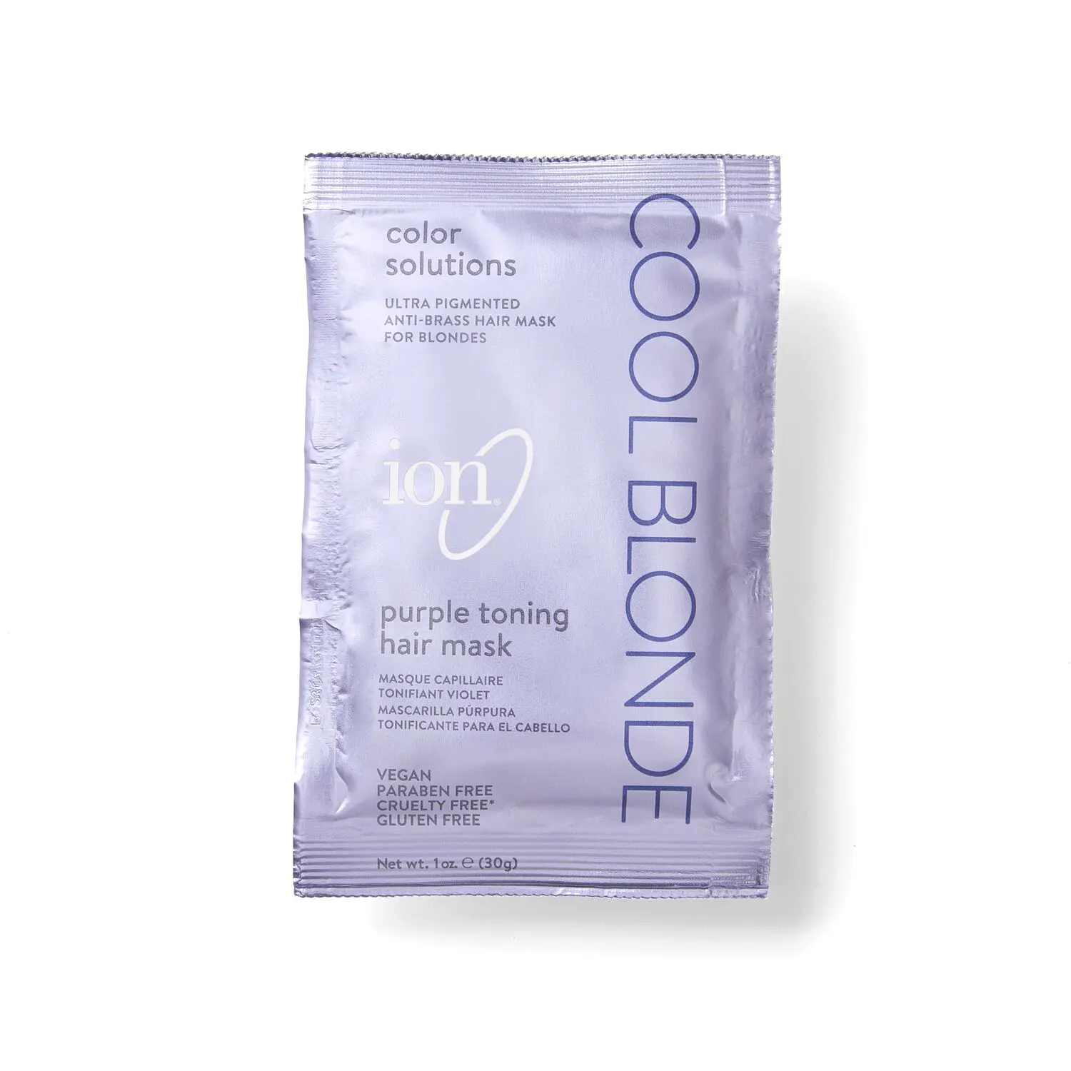 Ion Purple Toning Mask for Blonde hair, corrects and neutralize unwanted yellow undertones 1 Oz