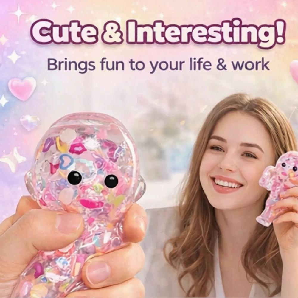 Curiosities Sugar Swaps Jumbo Baby Squishy - Crystal Version Sparkly Squishies for Stretching & Squeezing, Non-Toxic Sensory Fidget Toy for Stress Relief, Stress Relief Sensory Fidget Toys for Kids & Adults