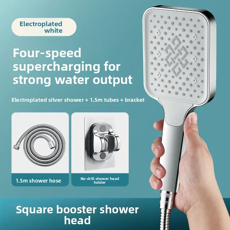 Electroplated white + 1.5m tube + bracket