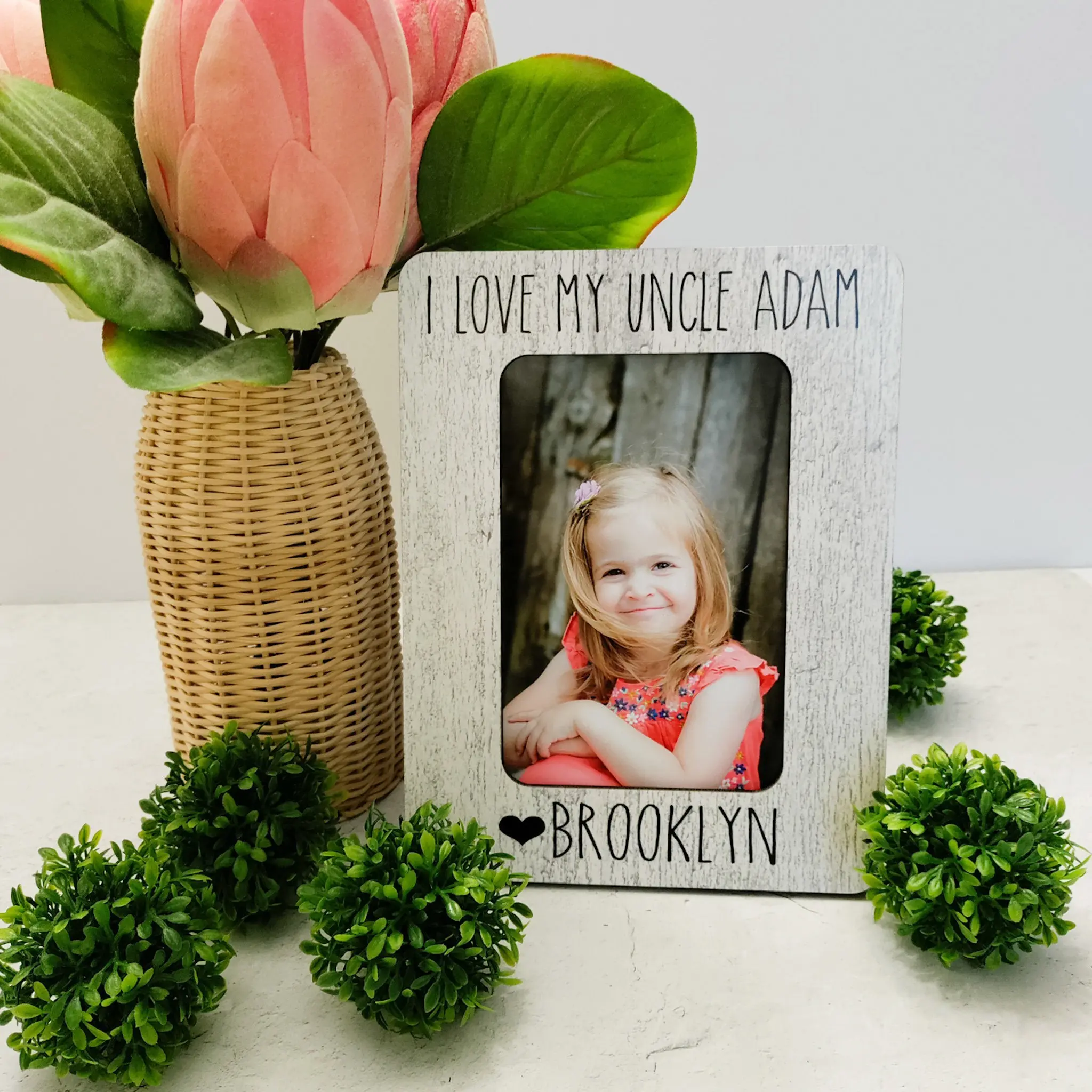 Uncle Gift Personalized Picture Frame Birthday Gift For Uncle Personalized Gift From Niece Nephew