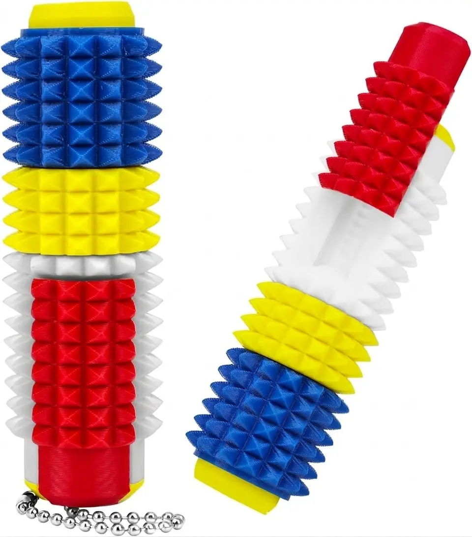 Little Ouchies Grippie Pain Fidget Toy for Anxiety Relief ADHD Focus Spiky Sensory Stim Toy for Adults with Hard Plastic Spikes Stress Relief Keychain for Office Desk On-The-Go Multipurpose Fidget Toys tools experience Stress Relief Toy