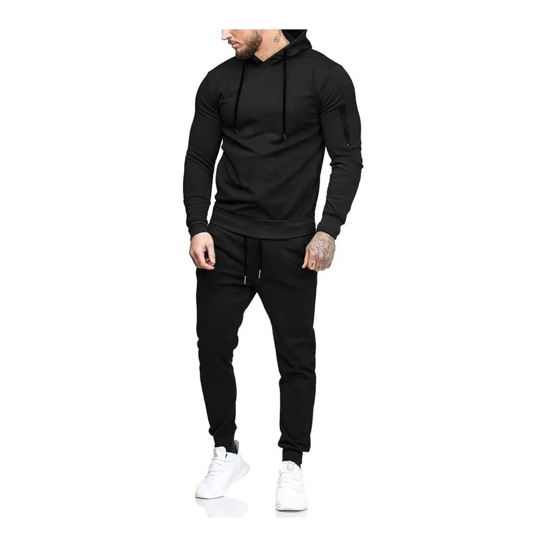COOFANDY B Fall Outfits Men's Tracksuit Hoodie Set Hooded Athletic Sweatsuits Casual Running Jogging Sport Suit Sets Classic Menswear Cotton Elastic