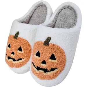 Womens Mens Slippers Retro Memory Foam Cute Cartoon Plush Fluffy Warm Fur Lined slippers Indoor House Home Winter Shoes