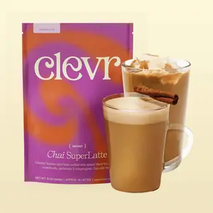 Clevr Chai SuperLatte | Mushrooms, Adaptogens & Probiotics | Better Energy, Focus, Cortisol, Digestion, Skin