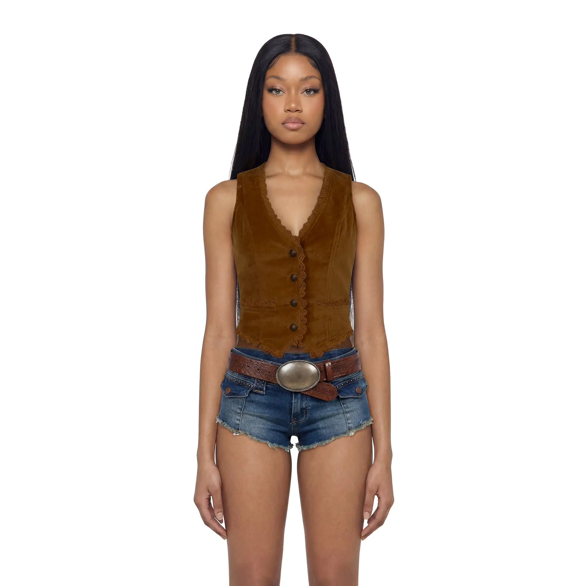 Sienna Velvet Vest