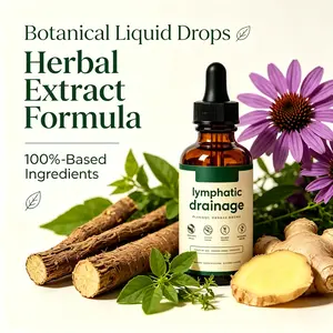 60ml Lymphatic Drainage Liquid Drops, Herbal Extract Supplement, Gentle Formula to Support Vitality & Reduce Swelling, Natural Lymph Support Dietary Supplement