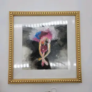 ballerina with rainbow tutu and big white skirt