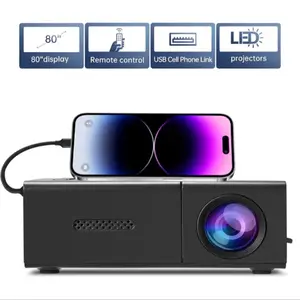 Mini Projector, LED HD 1080P Portable Device for Home Cinema and Office Theater Use