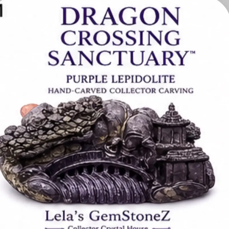 Temple Guardian Dragon Non-Natural Crystal Decoration, High-End Listing, Dragon Crossing Sanctuary Guardian Series - Lela’s GemStoneZ crystals for home office rock shop