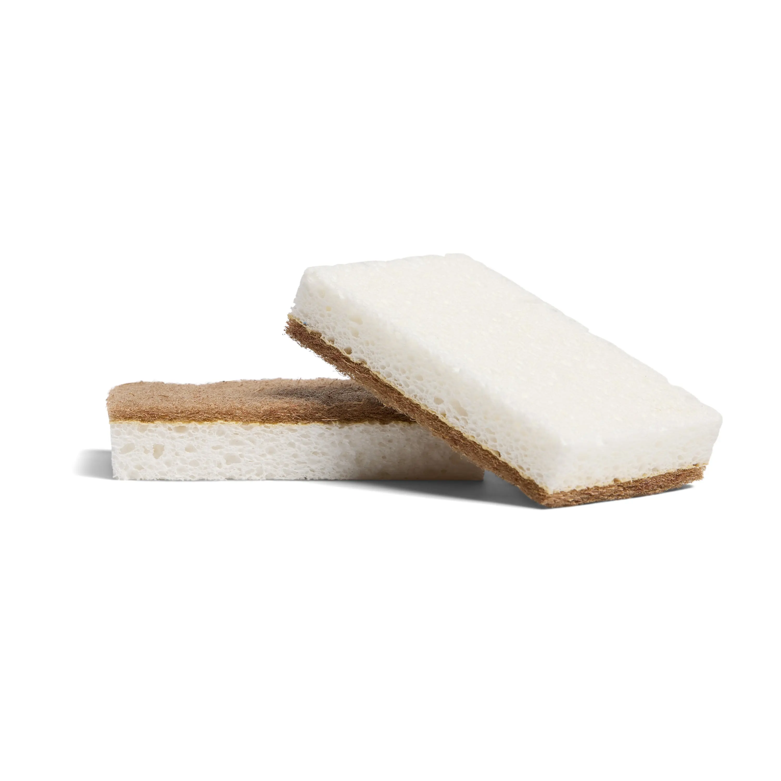 Grove Co. Gentle Walnut Scrubber Sponges - Non-Scratch Plant-Based Cellulose Cleaning Pads, Absorbent Thickened Soft Scrubbing Pads for Non-Stick Cookware, Countertops, Cleaning Pad
