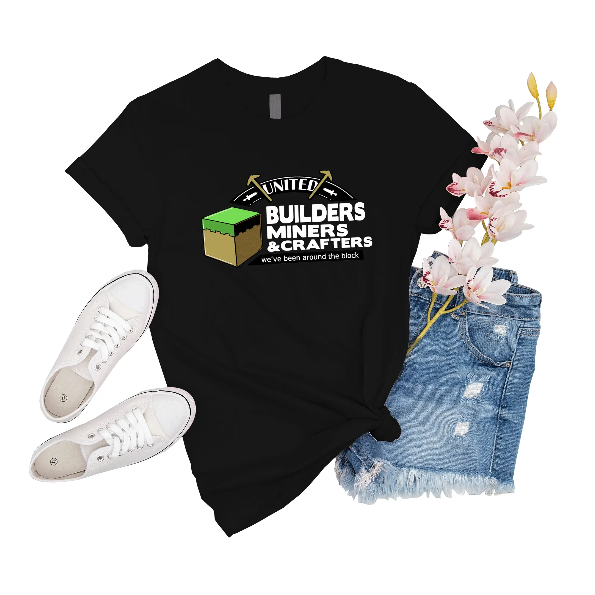 T-Shirt Unisex Minecraft Block Game Been Around The Block Minecraft Shirt Tee Short Friend Sleeve Event Novelty Girl