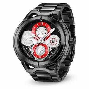 Invicta S1 Rally Men’s Watch 44mm Metal Black + Red Dial Ax32 Quartz
