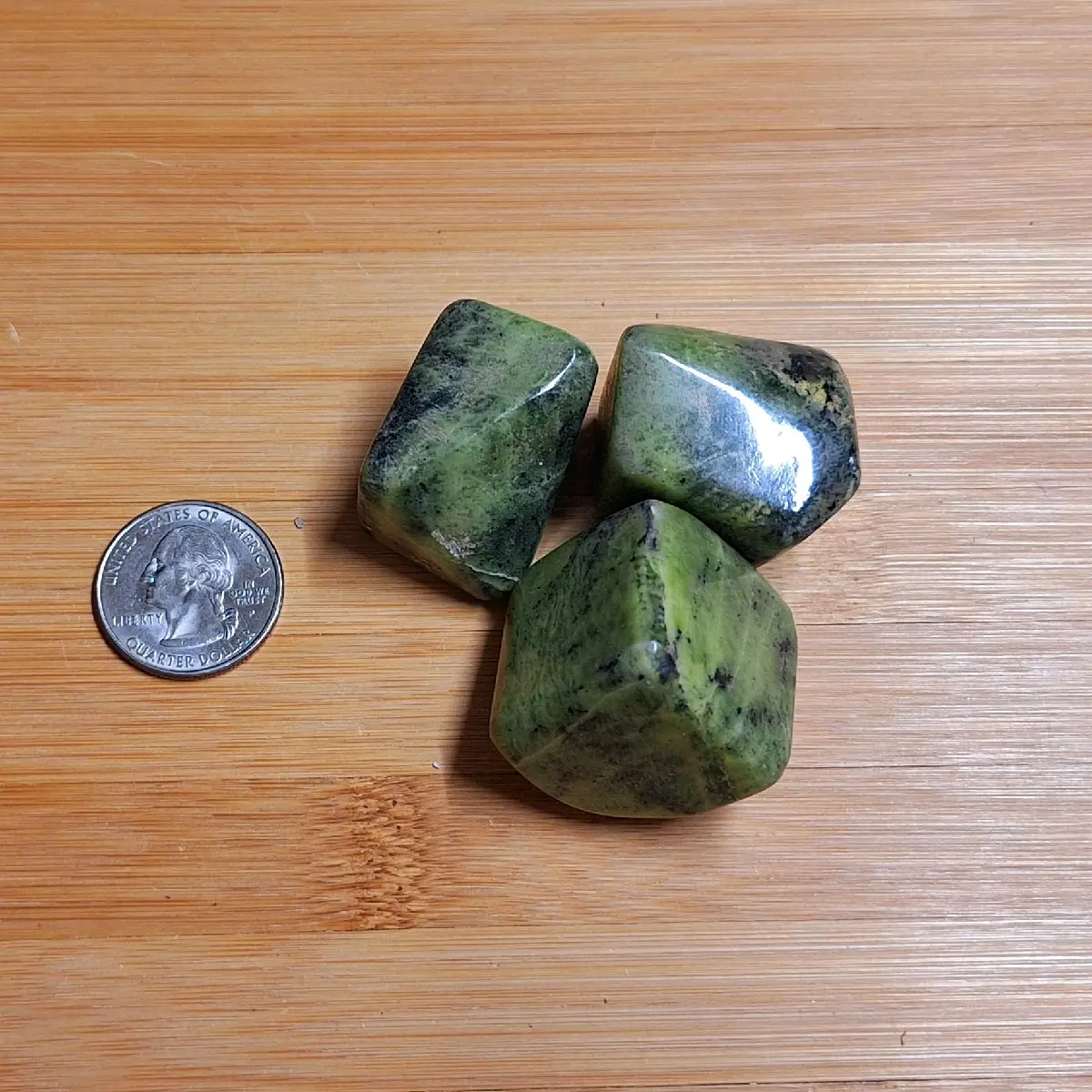 Tumbled Green Serpentine