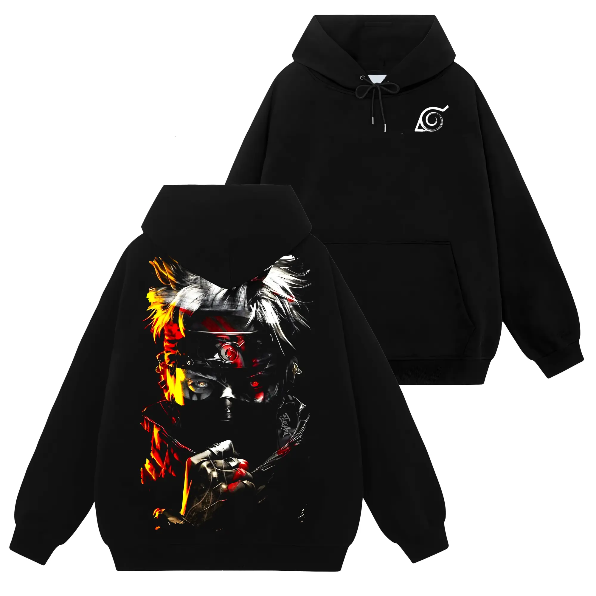 [Shinobi Shop] Limited Kakashi Hatake - Naruto Shippuden #35 Hoodie T-Shirt Sweatshirt, Retro Vintage Unisex Graphic 90s Cotton, Gift For Wibu, Anime Manga Y2K Streetwear Apparel Everyday
