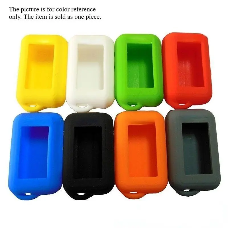 Silicone Car Key Case Cover Car Key Fob Protector for Starline E90 E60 E91 E61 E63 E65 E85 E92 E95 E96 Anti-theft LCD Remote Control Keys Accessories