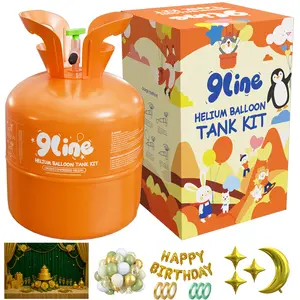 Helium Tank For Up To 50 Avocado Green Latex Balloons, Helium Cylinder 13L. Gas with filling quantity for Balloons, ldeal for Birthday Party, Wedding