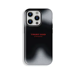 "Trust God in The Process" Polycarbonate Shockproof Durable Mobile Phone Case - Protective Cover, Casing & Accessory with Camera Protection for iPhone 1/12/13/14/15/16/17 Pro, ProMax, Plus, Air Devices