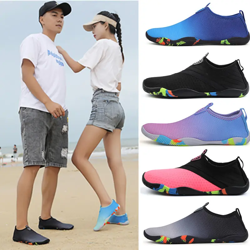 Unisex Quick-Drying Water Aqua Shoes, Soft Summer Beach Wading Shoes for Snorkeling & Diving