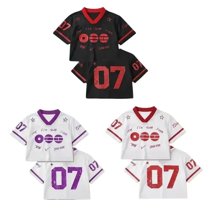 Basketball Croptop Jersey Inspired by Arirang, Women’s V-Neck Crop Top, Kpop Concert Jersey, World Tour 2026 Fan Shirt, Korean Music Merch