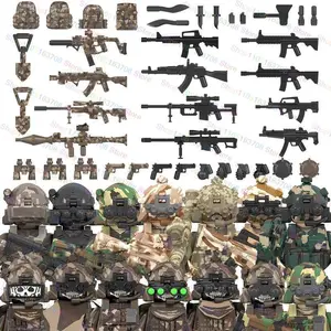 2026 new MOC Military Soldiers Action Figures Dolls Building Block Accessories Model Assembly Toys Halloween Gifts WM6147 WM6168 WM6169