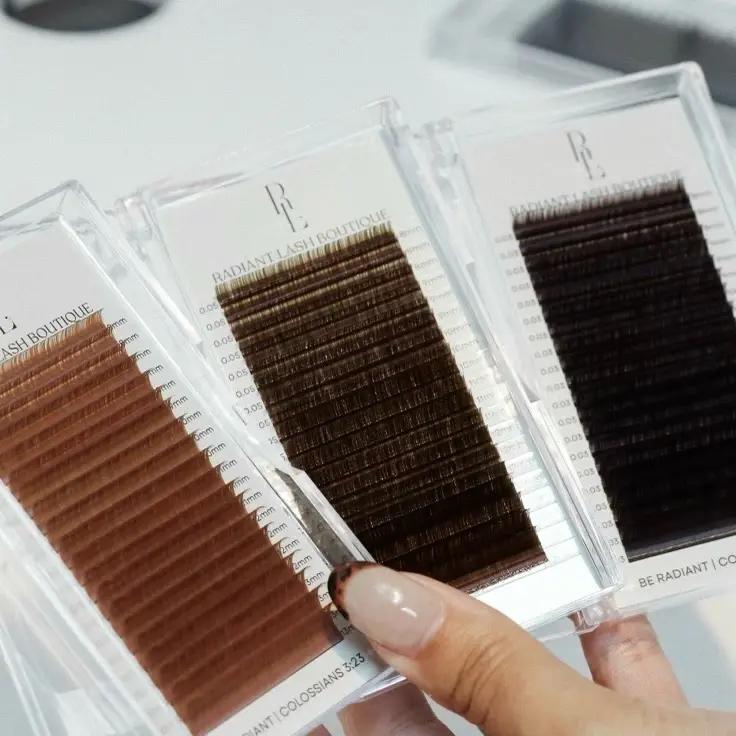 Cashmere Brown Eyelash Extension Trays Cashmere Brown Eyelash Extension Trays