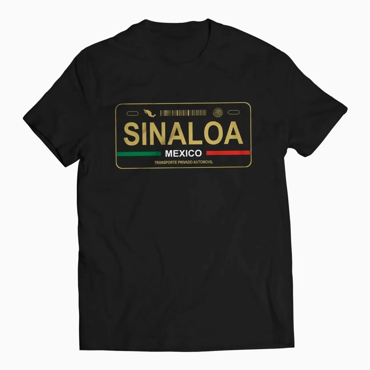 Sinaloa Mexico License Plate T-Shirt - Playera Mexicana con Placa de Carro ETF