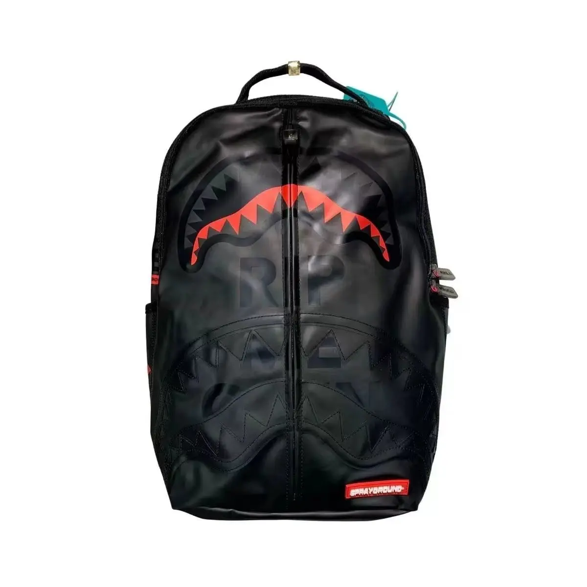 Sprayground Back  -OPEN THE LOVE matte semi-transparent shark large-capacity backpack  Shark Backpack for Kids - Sprayground Shark Spoof Backpack  Durable and stylish school bag for middle school students, high school students, and college students, coupl