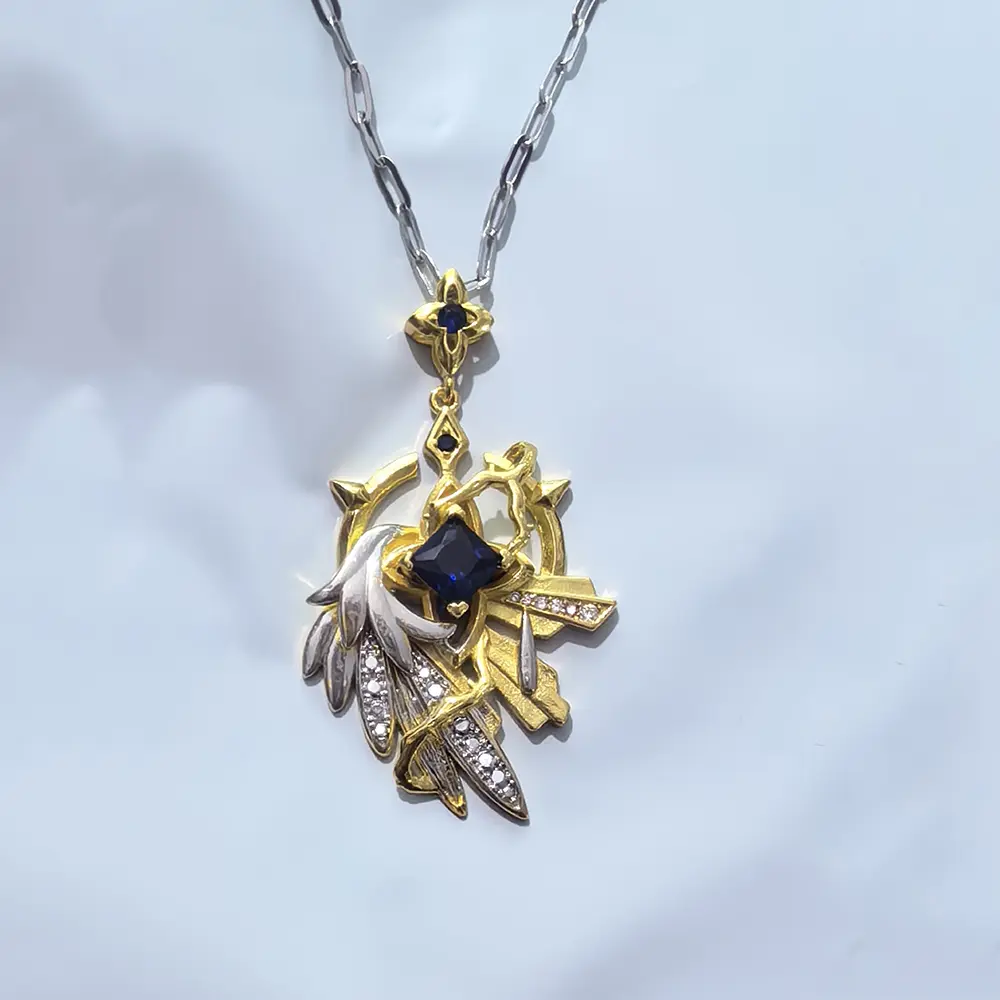 Honkai Star Rail Sunday Cosplay Clavicular Necklace - Unisex Retro Metal Wing Pendant Choker, Fantasy Anime-Inspired Couple Fashion Costume Jewelry Accessory, Fantasy Necklaces, Anime-Inspired Necklaces
