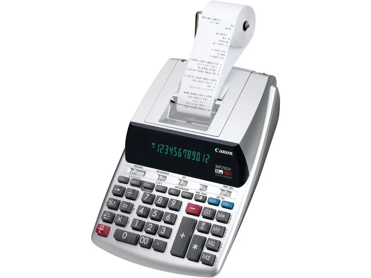 Canon 12-Digit Calculator/Calendar MP25DV-3 Silver MP25DV3 Canon 12-Digit Calculator/Calendar MP25DV-3 Silver MP25DV3