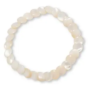 Mine Finds by Jay King Mother-of-Pearl Bead Stretch Bracelet