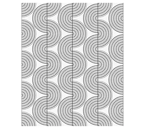 NextWall Zen Geo Screen Printed Peel and StickWallpaper