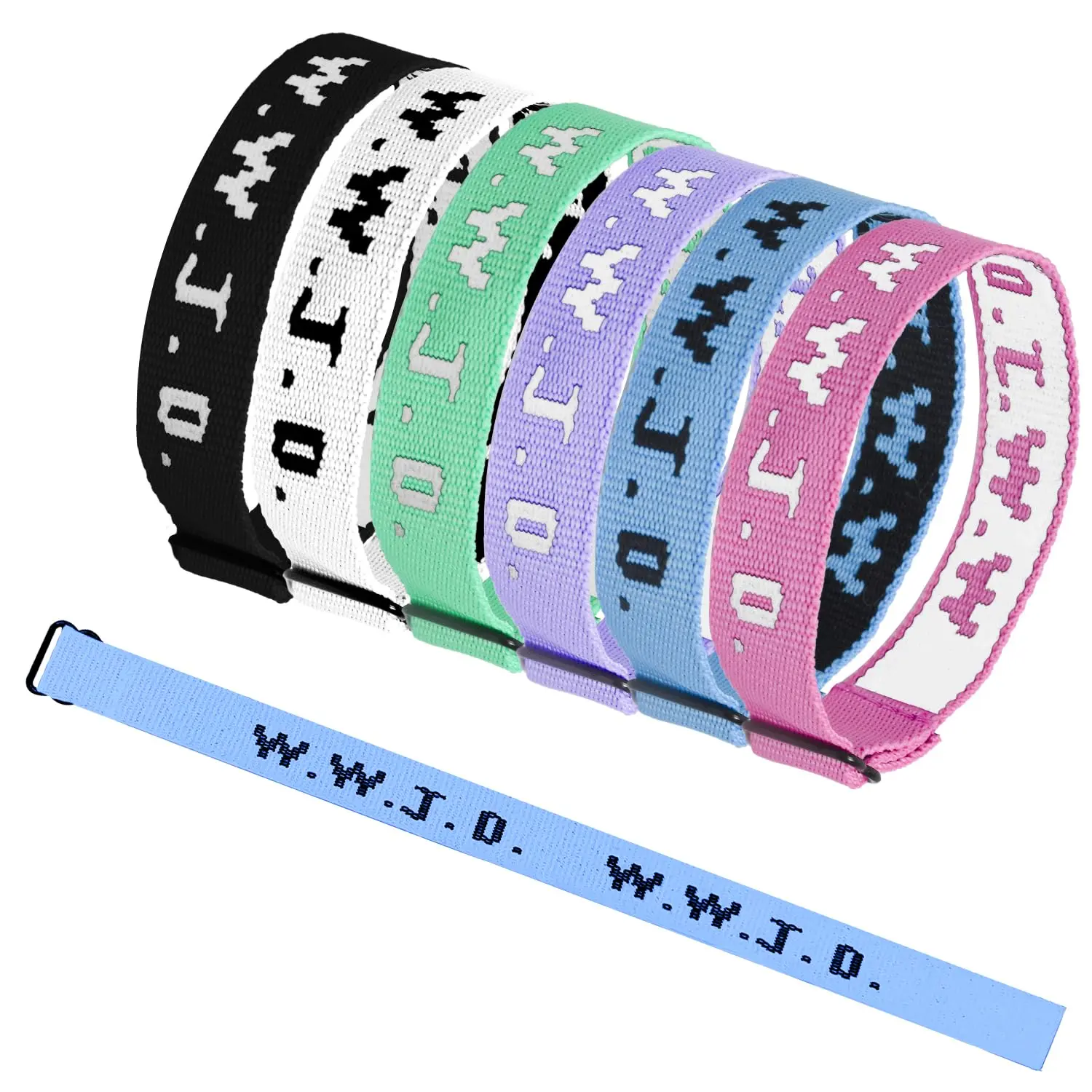 5/10PCS WWJD Bracelet for Women Men, Christian Gifts Wristbands, WWJD Rubber Bracelets - What Would Jesus Do Bracelet
