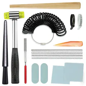 Premium All-in-One Ring Making Tool Kit with Mandrel Sizer & Finishing Tools for Beginner Jewelry Makers & DIY Crafters