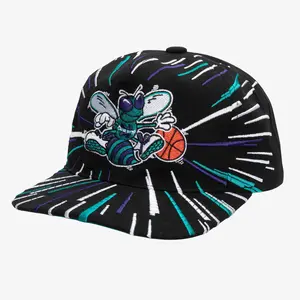 MENS MITCHELL & NESS NBA BURST DEADSTOCK HWC HORNETS - BLACK