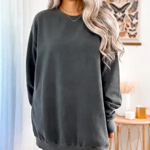 Build your own LIGHTWEIGHT Comfort Colors  Crewneck Sweatshirt in lots of color options womenswear unisex soft love warm cozy Tops Pullover Long Sleeve Clothes Everyday