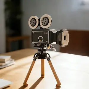 Handmade Camera Building Block Display Piece DIY Electronic Toy Model Educational Handcrafted Blocks Hobby Collection Gift Home Decor