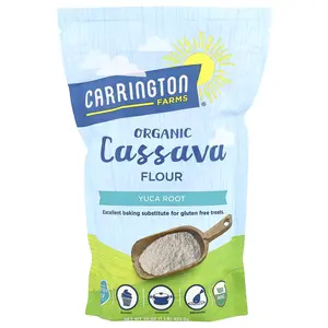 Carrington Farms Organic Cassava Flour, Yuca Root, 16 oz (453.5 g)