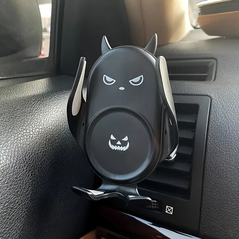 Creative Bat Cartoon Car Phone Holder, Universal iPhone Mount for Dashboard Air Vent, Stylish Auto Navigation Accessory, Stylishdesign, Car Cellphone Mount, Automotive Phone Holder, Phone Holders For Your Car Vent