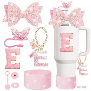 NO CUP,Shiny Cup Accessories Set for 30oz/40oz, Elegant Gift Box Packaging, Perfect for Birthday, Valentine's Day, Christmas, New Year Gifts