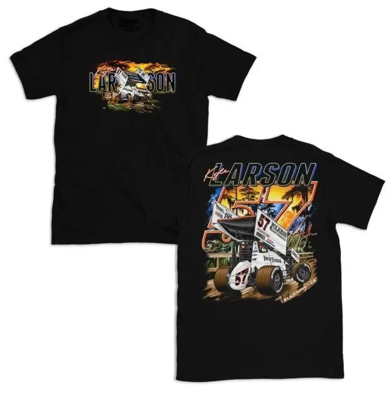 Kyle Larson 57 Sprint Car Shirt, Racing Fan Apparel, Motorsport Graphic Shirt, Vintage Racing Graphic Shirt, graphic tees, shirts men