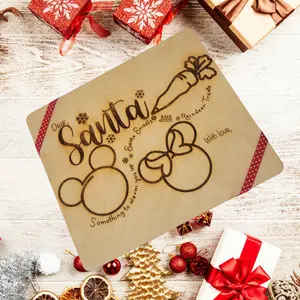 Santa Claus Christmas Eve Cookie Tray for children Christmas memories