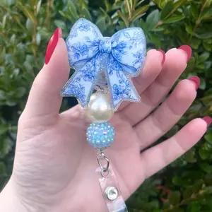 Coquette bow badge reel Medical