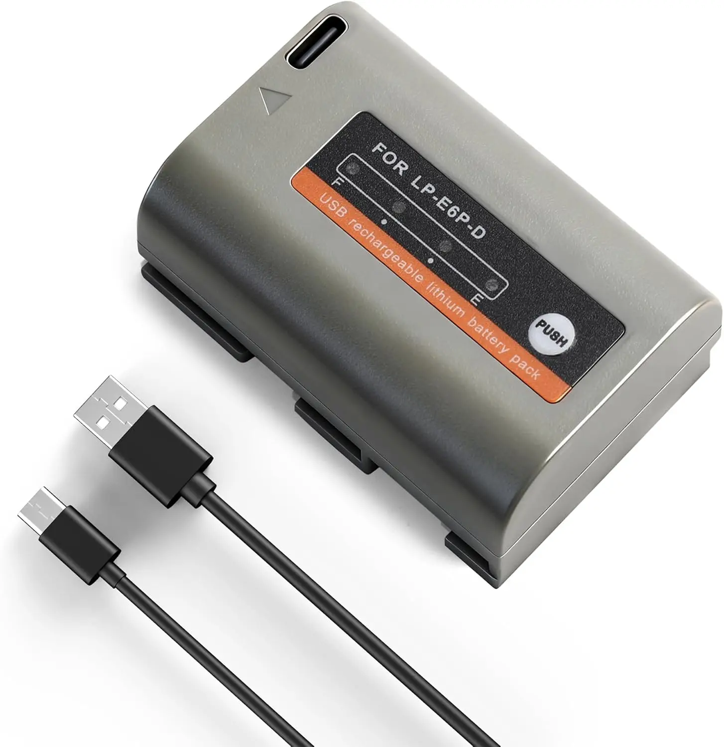 E EGOWAY 1 Pack Rechargeable Lithium Ion Camera Battery (2600mAh, 2410mAh & Above) with Chip, Canon LP-E6NH Compatible, 400 Photos Support, Manufacturer Warranty, Fits EOS R8,R7,R6,R5,R5 Mark II,R,5D III IV,5DS,6D,6D II,7D,80D,90D Camera Accessory, Lithiu