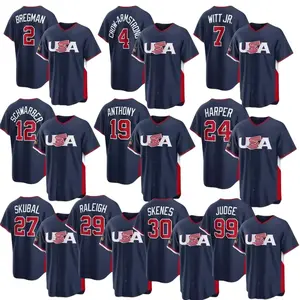 Classic Navy Red and White USA Baseball Jersey 2026 World Baseball Shirt, Baseball Jersey Shirt Unisex Full Size S- 5XL, National Sports Fan Jersey Shirt, Gifts